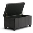thumbnail image 3 of Atlin Designs Banc de Rangement en Similicuir Brun, 3 of 6