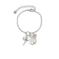 thumbnail image 2 of Delight Jewelry Silvertone Small Fairy with Clear Wings Silvertone Discover Dream Explore Zoey Charm Bracelet, 6.5+2" Extender, 2 of 4