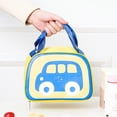 thumbnail image 2 of Lunch Box Kawaii Lunch Bag Cute Car Lunch Box Reusable Warm Lunch Bag Handbag (Yellow One Size)Lunch Box Plastic Fresh Keeping Boxes, 2 of 5