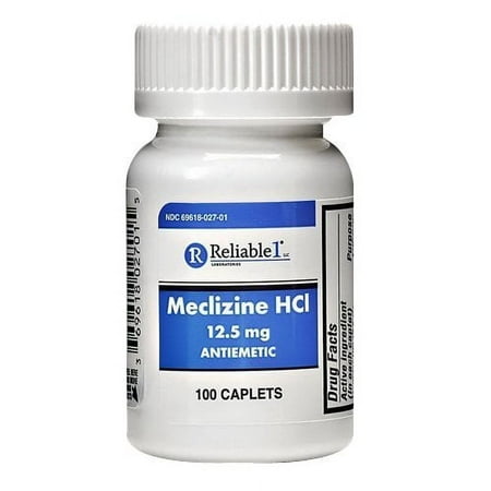Reliable 1 Meclizine HCI Antiemetic Caplets, 100 ct
