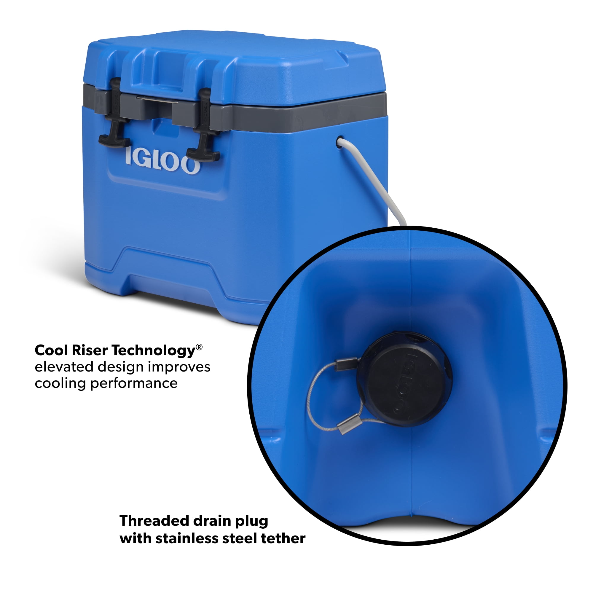 Igloo 25 QT Overland Ice Chest Cooler, Blue