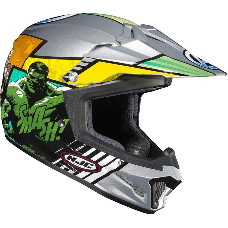 Casque enfant CL-XY II ARGOS HJC Bleu/Noir/Jaune fluo - MOTO-AXXE