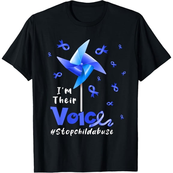 I'm Their Voice Stop Child Abuse Proud Prevention Awareness T-Shirt