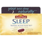Nature Made Sleep Melatonin 3mg with L-theanine 200 mg Softgels, 30 Count