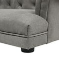 thumbnail image 5 of Jennifer Taylor Home Kiki 36.5" Chesterfield Dog Sofa Bed, Medium, Uptown Gray Stain Resistant High Performance Polyester, 5 of 8