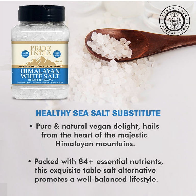 Pride of India - PACK of 6 - Himalayan White Salt Coarse Grind 2.2