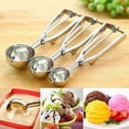 thumbnail image 2 of Leodye 1PCS Stainless Steel Spring Handle Ice Cream Spoon - Multifunctional Masher & Serving Spoon, 2 of 2