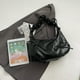 thumbnail image 3 of Bolso Media Burbujas Nube Plisado Mano Informal Con Lazo Cuero PU, 3 of 9