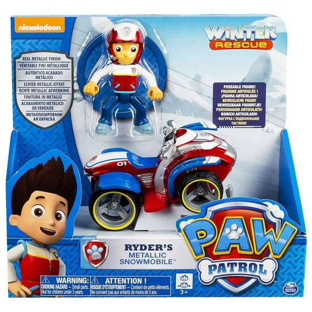 Paw Patrol Winter Rescue Metallic Snowmobile -