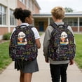 thumbnail image 4 of FKELYI Cartoon Panda Print Kids Backpack for Boys Girls 17 Inch School Backpacks with Multi-Pockets Spacious Bookbag Lightweight Casual Daypack for Elementary Student, 4 of 7