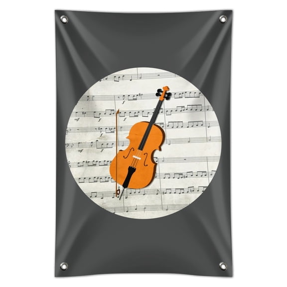 Cello Sheet Music Notes Treble Clef Home Business Office Sign