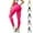 Rose Red, variant on Slimove 3D Leggings with Resistance Bands, Resistance Band Leggings, High Waisted Butt Lifting Tummy Training Control, Anti Cellulite Legging for Gym