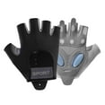 thumbnail image 2 of Guantes de ciclismo, guantes de medio , guantes de ciclismo acolchados, guantes deportivos para ciclismo, culturismo, levantamiento de pesas, Negro, 2 of 8
