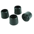 thumbnail image 2 of Magic Sliders 5005780 Embout de Jambe Rond en Caoutchouc, Noir - 1 Po - Lot de 4, 2 of 2