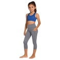 thumbnail image 4 of Amidoa Girls Athletic Leggings Stretch Kids Dance Workout Running Yoga Pants with Pocket 8, 4 of 9