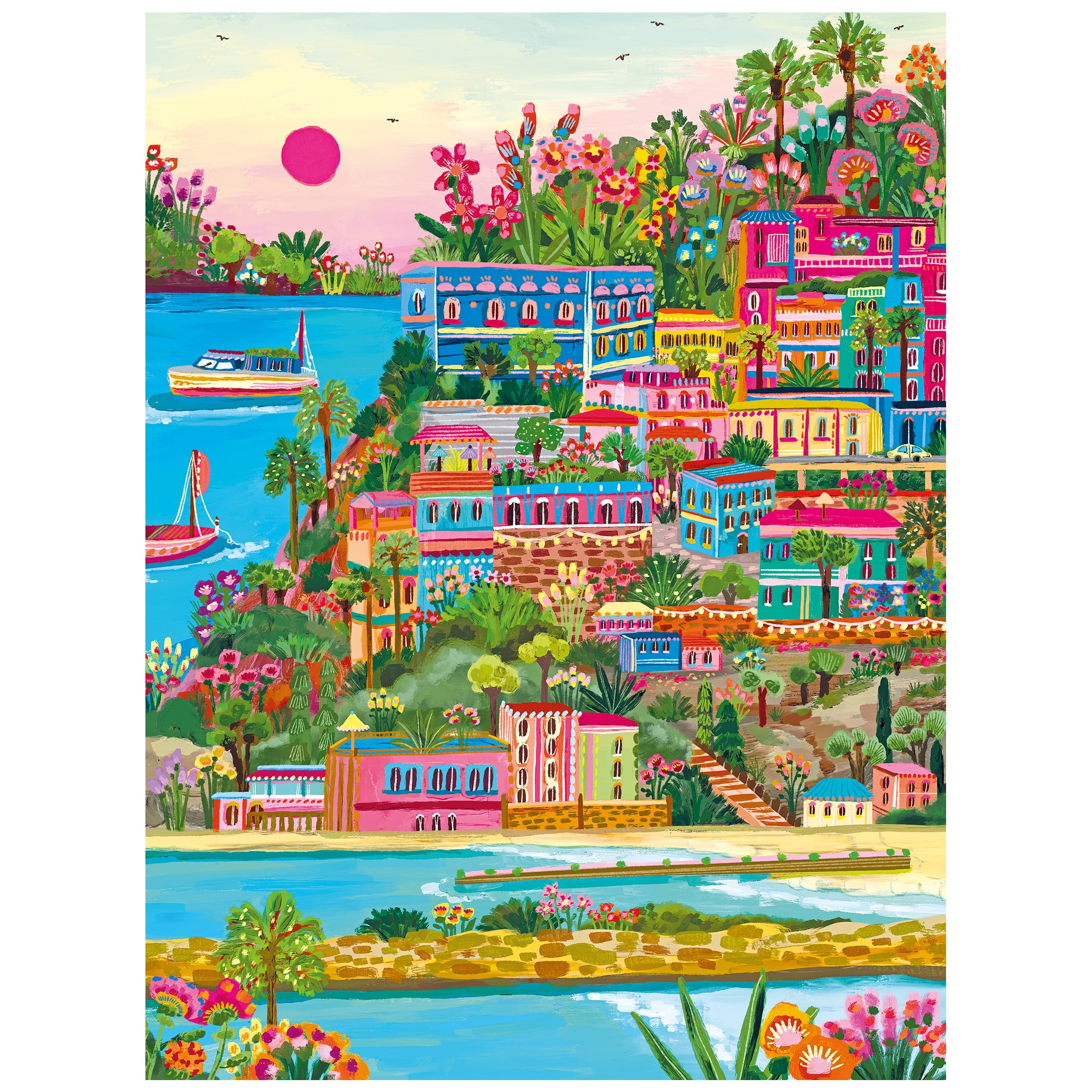 RoseArt - Modern Illustrations 300-Piece - Puglia, Italy - Adult Interlocking Puzzle