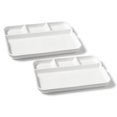 thumbnail image 2 of Starfrit Fondue and Appetizer Plates &acirc;?? Set of 2 Large Porcelain Plates &acirc;?? Stackable Dinnerware for Fondue, Sushi & Raclette &acirc;?? Dishwasher Safe - White, 2 of 5