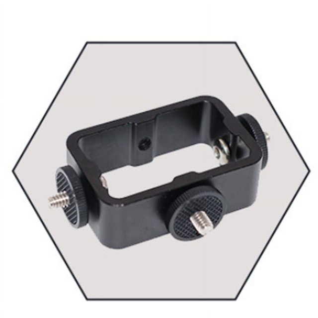 Holder Flash Bracket Adapter Bracket for Live Broadcast Selfie Camera Phones 1/4 Hole Metal Three-Position Machine