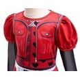 thumbnail image 5 of Hulaha Girls Red Punk Dress Kids Party Dress Costume with Wig, 5 of 6