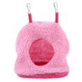 thumbnail image 1 of Berber Fleece Hanging Parrot Hammock, Warm and Soft Hanging Bed, Ideal for Pet Birds, Pink, 1 of 4