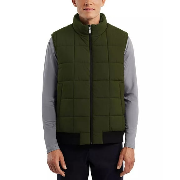 Hunter HUNTER GREEN/BLACK Men's Reversible Stand-Collar Vest, US Small