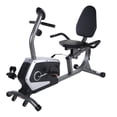 thumbnail image 1 of Bicicleta Estática Negro con Gris Sunny Health & Fitness Reclinada Magnética, 1 of 4