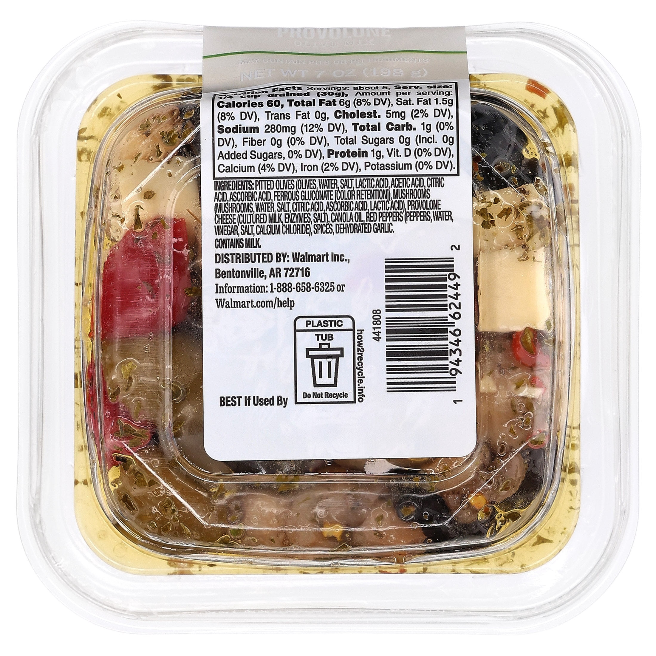 Marketside Provolone Olive Mix, 7 oz