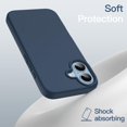 thumbnail image 4 of JETech Liquid Silicone Case for iPhone 16 6.1-Inch, Silky Soft Touch Full-Body Protective Phone Case, Anti-Scratch Shockproof Cover with Microfiber Lining (Navy Blue), 4 of 6