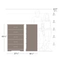 thumbnail image 4 of Prepac Rustic Ridge 5 Drawer 18.5"D x 27.5"W x 43.5"H Dresser, 4 of 9