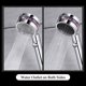 thumbnail image 4 of Cabezal de ducha de mano con ventilador turbo Interruptor de pausa de encendido/apagado Filtro de algodón Ahorro de agua Alta presión, 4 of 8