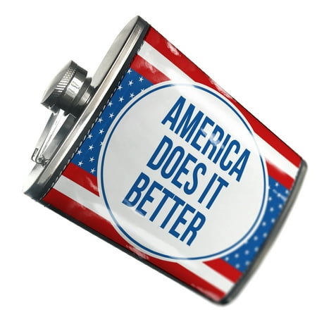 

NEONBLOND Flask America Does It Better Fourth of July Red White And Blue