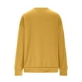thumbnail image 4 of Itsame Long Sleeve T-Shirts Women's Valentine's Sweatshirt Loose Crew Neck Tops Yellow Size S, 4 of 5
