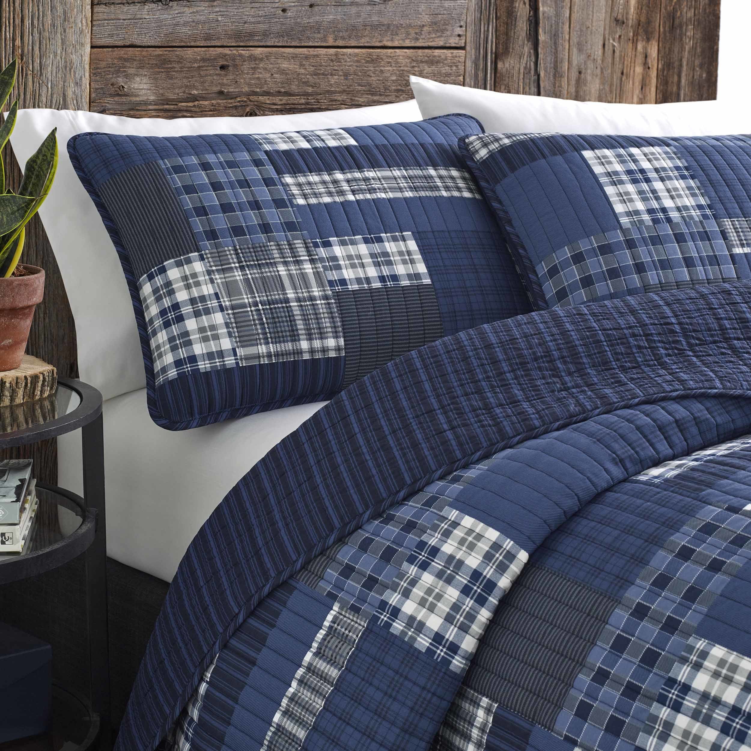 Eddie Bauer Eastmont Navy Quilt Set Twin Walmart Com Walmart Com