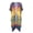 Colorful Coconut Tree and Floral Pattern, variant on HELLHERO Loose Bathing Suit Cover Up for Summer High Quality Fabrics Breathable Long Kimono Swimsuit Cover Up Skull Design