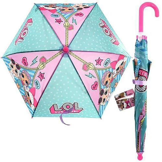 Children's Official LOL Surprise Umbrella Kids Girls Purple Pink Travel Brolly 