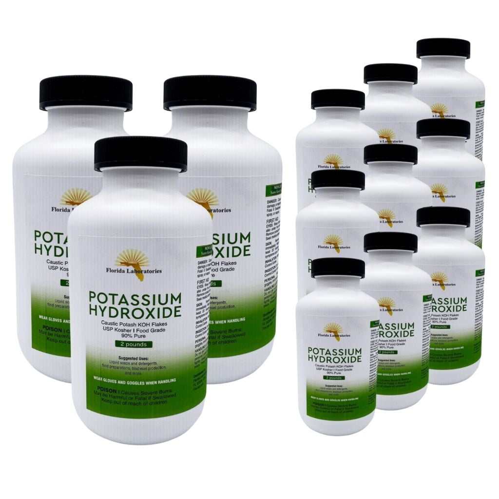 Potassium Hydroxide (KOH),90 pure, Caustic Potash, Organic Soap making