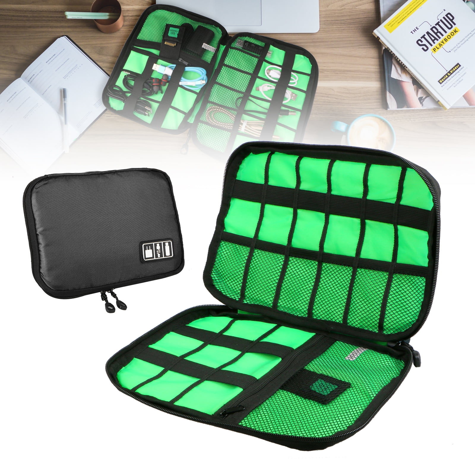 Electronics Accessories Travel Organizer Storage Hand Bag Cable USB Drive Case