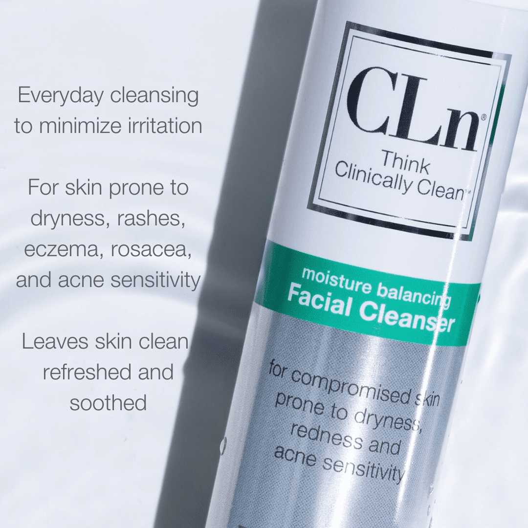 CLn Facial Cleanser, Hydrating Face Wash for Skin Prone to Dryness, Eczema & Acne Sensitivity, 3.4 fl oz