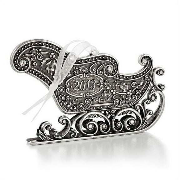 Hallmark Ornament 2013 Santa's Sleigh - Elegantly Engraved Metal