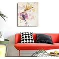 thumbnail image 4 of Vintage Rose Painting Canvas Wall Art, Retro Black And White Red Rose Flower Ink Painting Picture Print, Modern Rose Wall Decor Floral Artwork Poster Framed For Living Room,Bedroom Bathroom 12"X16", 4 of 6