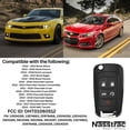 thumbnail image 5 of Nasstrac New Remote Flip Key Fob 2010-2020 GM 5 Button, Replacement for Impala, Malibu, Cruze, Equinox, and Other Vehicles, FCC ID: OHT01060512, 5 of 7