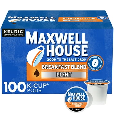 Maxwell House Breakfast Blend Light Roast K-Cup® Coffee Pods, 100 ct. Box