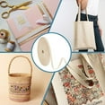 thumbnail image 6 of 1roll 50yards Beige Pitted Cotton Woven Tape 3/8 inch Fabric Ribbons Natural Cotton Webbing Ribbon Twill Tape Ribbon Bias Binding Tape for DIY Crafts Sewing Gift Wrapping Home Decor, 6 of 7