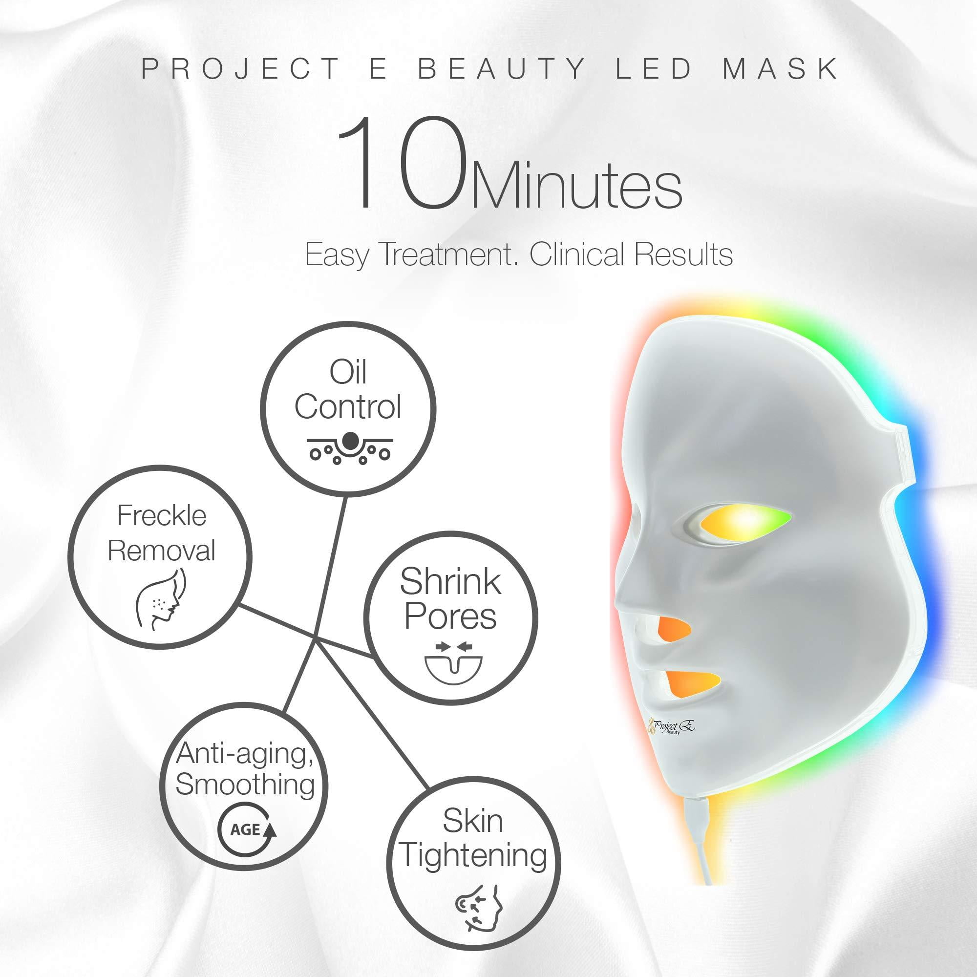 Project E Beauty 7色LED Project E Beauty 7-Color LED Face and Neck Therapy Mask