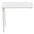 thumbnail image 4 of White Wall Mounted Folding Table Wood Folding Dining Table Folding Table, 4 of 21