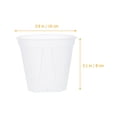 thumbnail image 3 of LEEYNEER 20 Pcs Transparent Flower Pot Nursery Pots Clear Flowers 6 Inch for Plants Orchid, 3 of 6