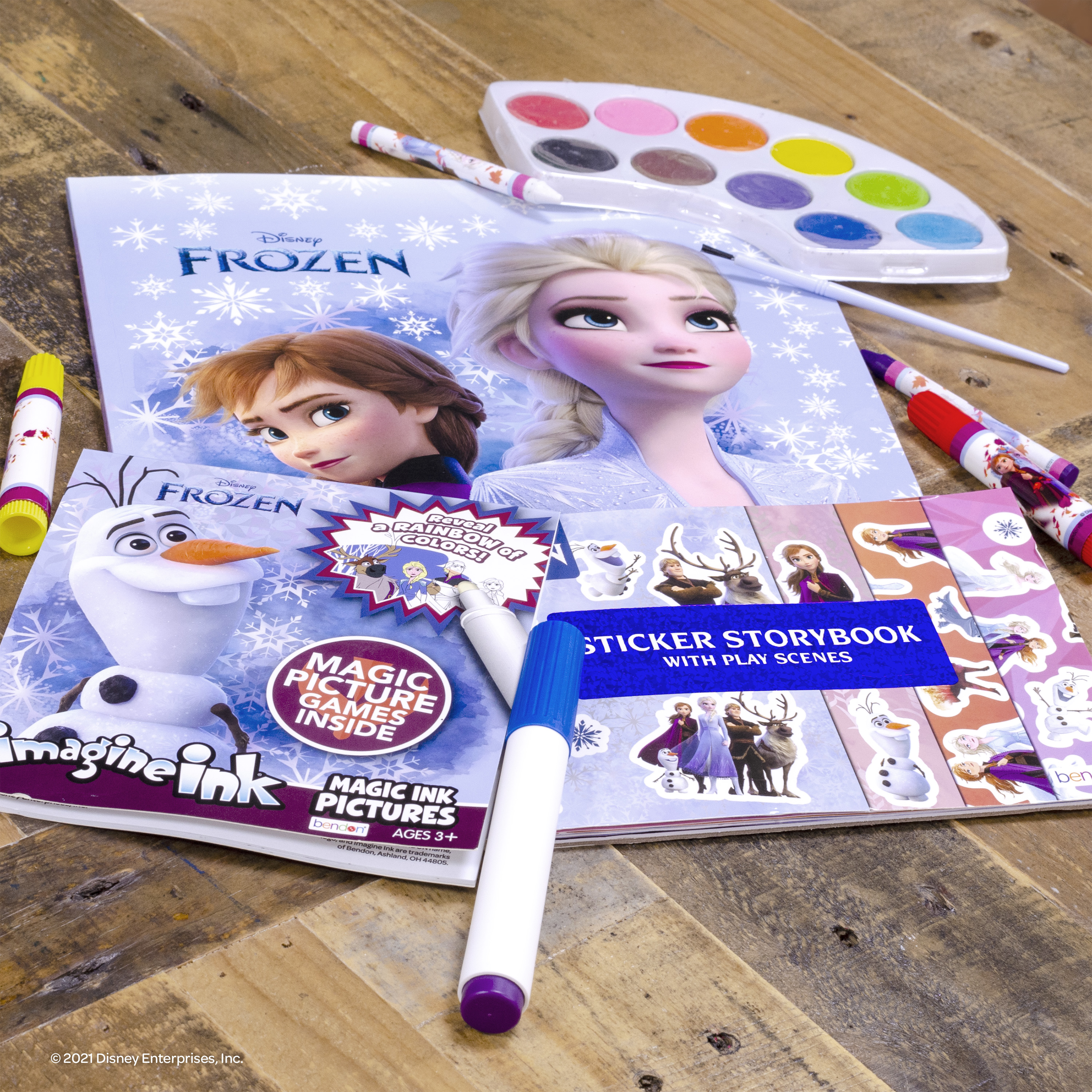 Disney Frozen World Of Art & Activity Kit with an Imagine Ink Book - image 4 of 8