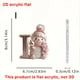 thumbnail image 1 of Uuiauoio 26 English Letter Christmas Ornament Set 2D Acrylic Tree Decor Car Rearview Mirror Hanging Alphabet Pendant Party Supplies,Pink Letter Snowman,Family Ornament, 1 of 2
