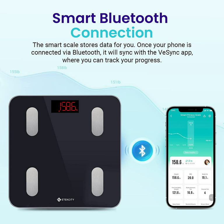 Etekcity ESF24: Smart WiFi Fitness Scale for BMI - VeSync Store