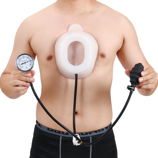Pectus Excavatum Clochette sous Vide - Orthèse Pectus Excavatum, Correction Physique, Lavable, Surveillance de la Pression en Temps Réel, Facile à Utiliser